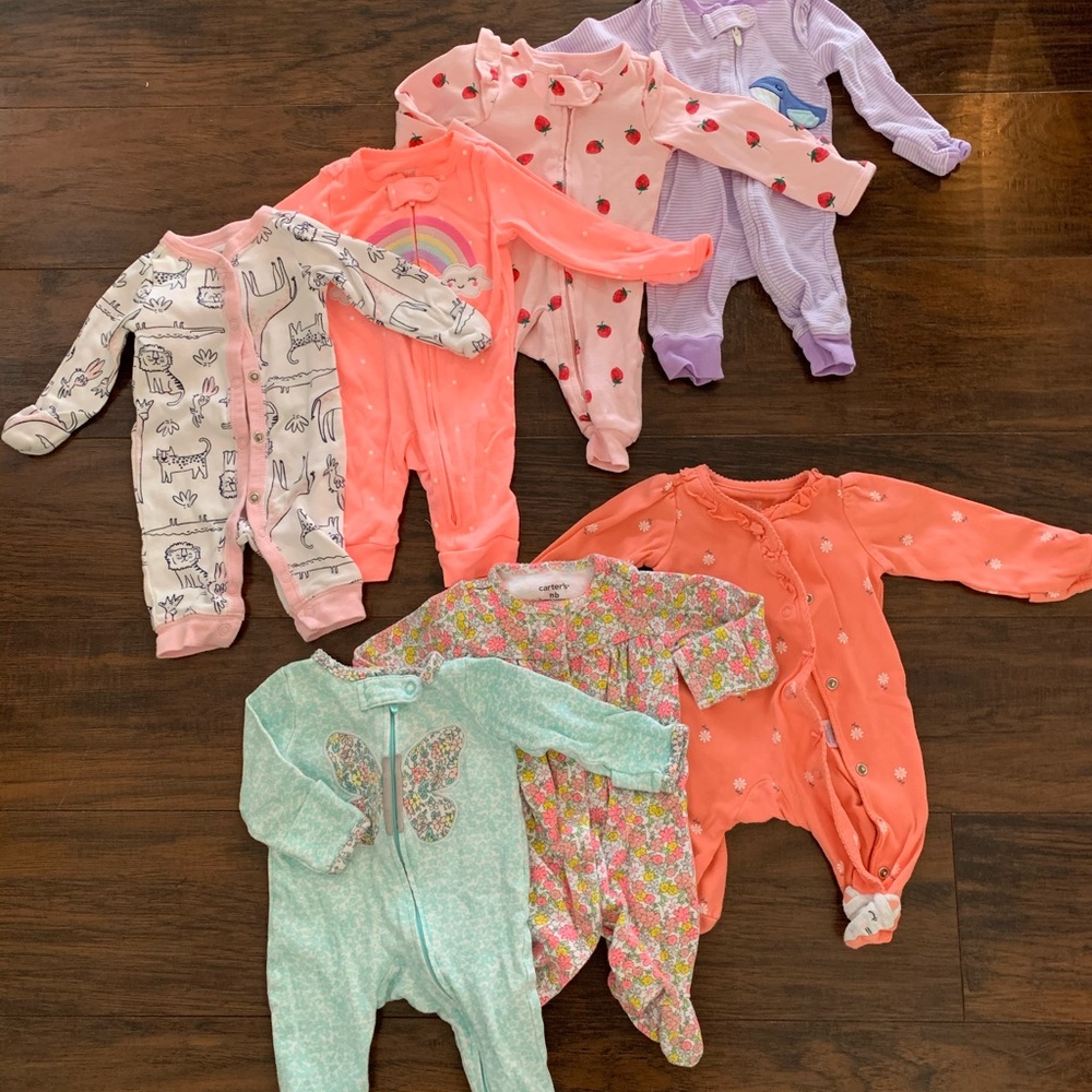 Carters Newborn Pajama Lot